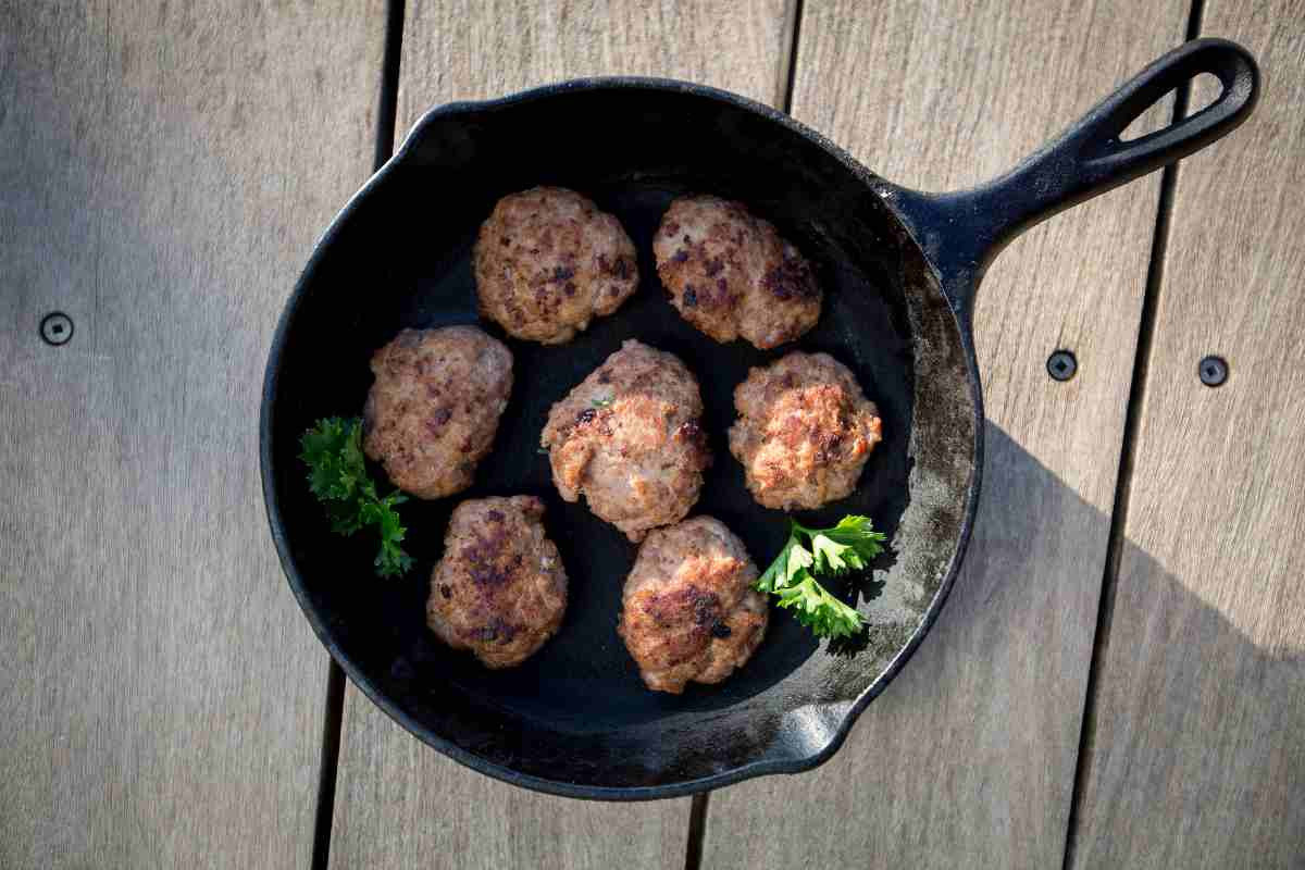 EdenThistle maple sausage frying up